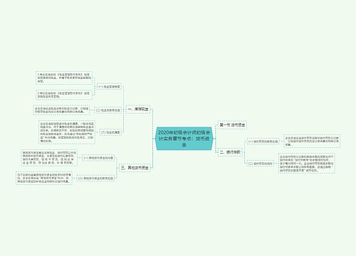 2020年初级会计师初级会计实务章节考点：货币资金