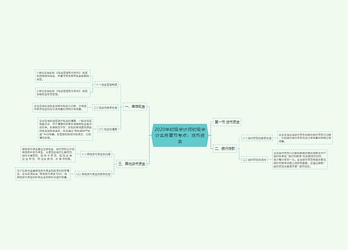 2020年初级会计师初级会计实务章节考点：货币资金