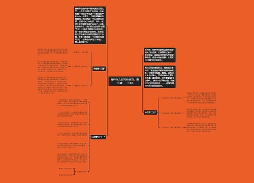 材料作文的写作技巧：要“三清”“三扣”