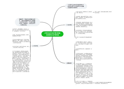 护师考试外科护理中胆囊及胆管结石护理常规思维导图