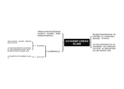 2021年湖南护士资格考试网上缴费