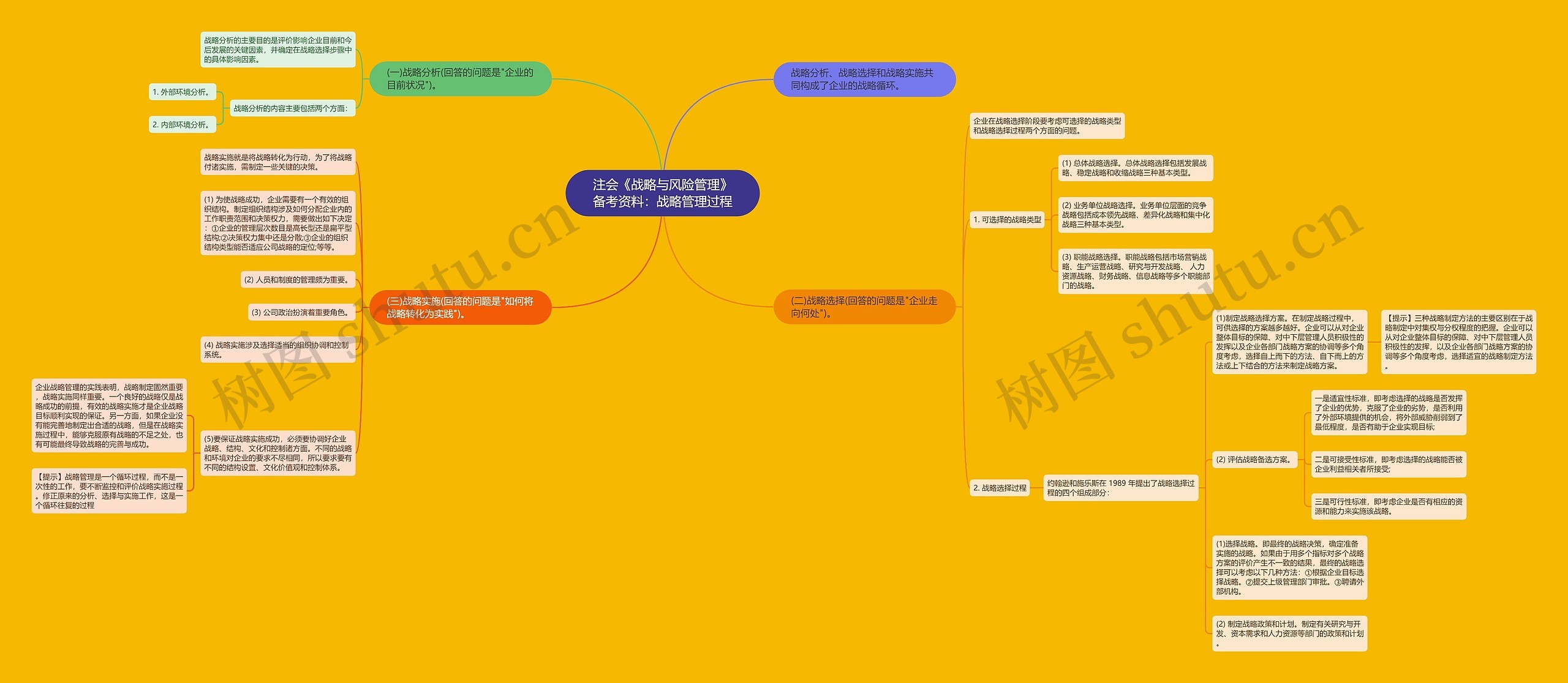 注会《战略与风险管理》备考资料:战略管理过程 注会《战略与风险管理》备考资料:战略管理过程