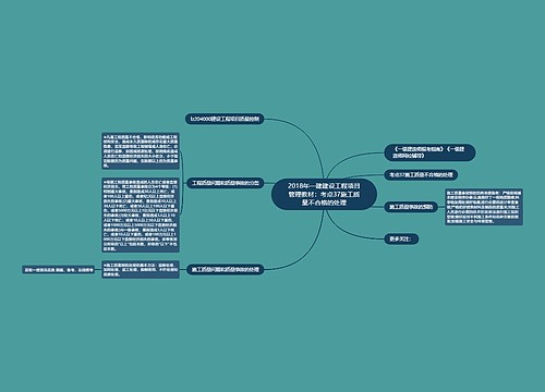 2018年一建建设工程项目管理教材:考点37施工质量不合格的处理 2018年一建建设工程项目管理教材:考点37施工质量不合格的处理