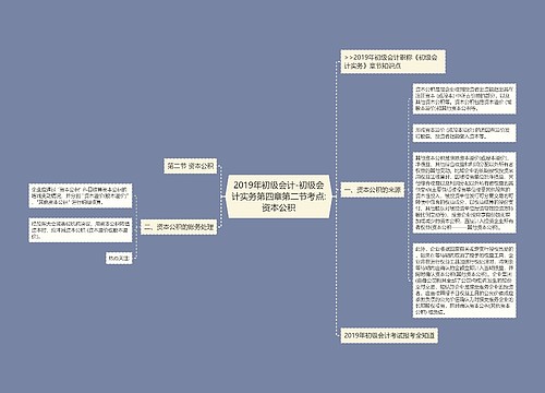 2019年初级会计-初级会计实务第四章第二节考点:资本公积