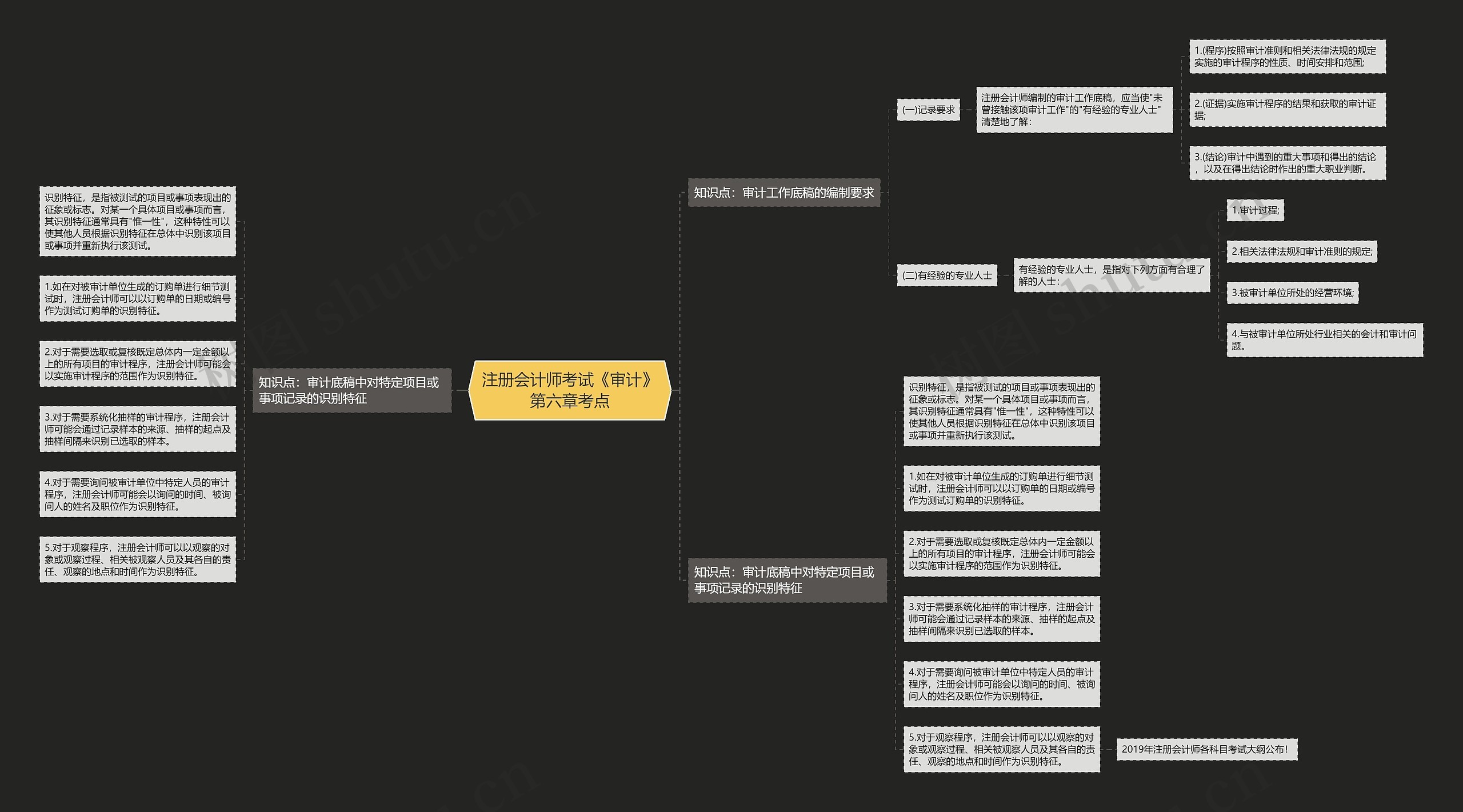 注册会计师考试《审计》第六章考点