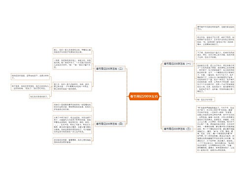 春节周记200字左右