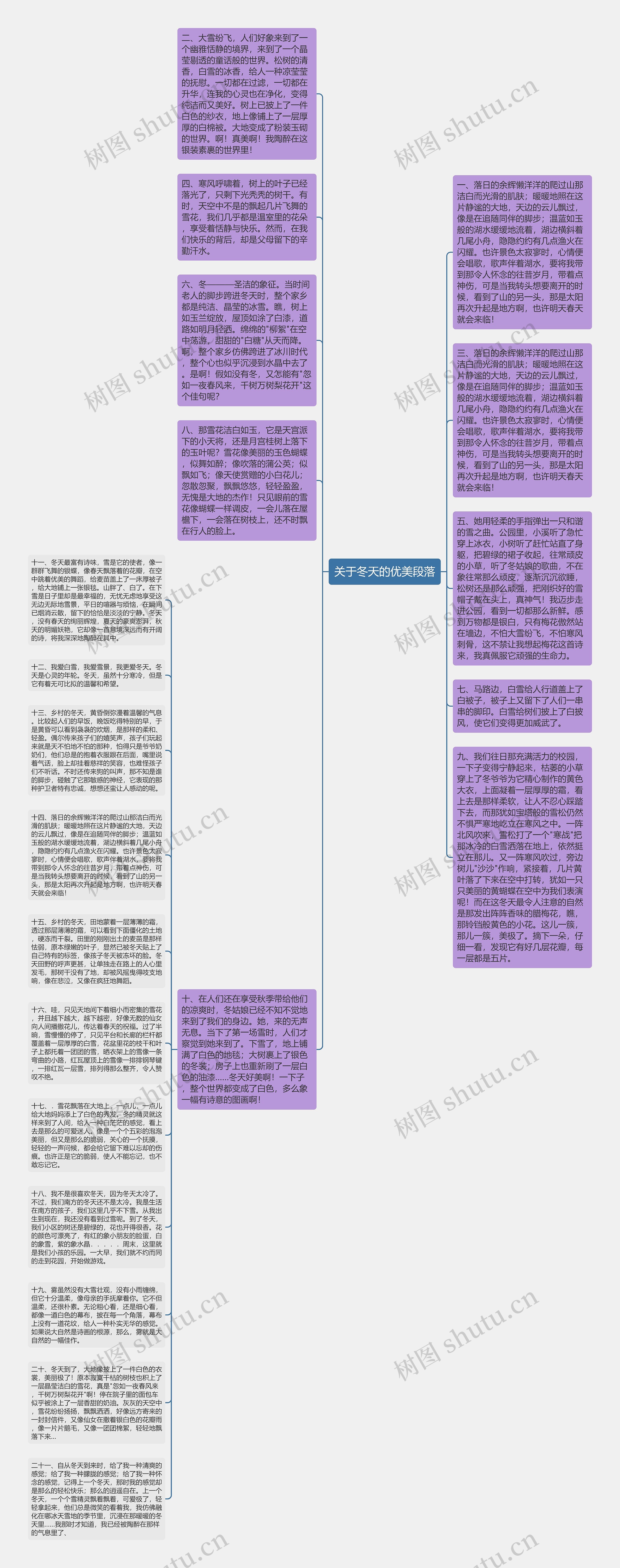 关于冬天的优美段落