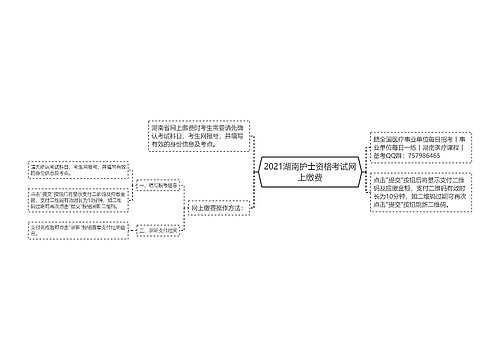 2021湖南护士资格考试网上缴费