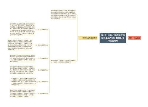 2019上半年小学教师资格综合素质考点:教师职业角色的特点 2019上半年小学教师资格综合素质考点:教师职业角色的特点