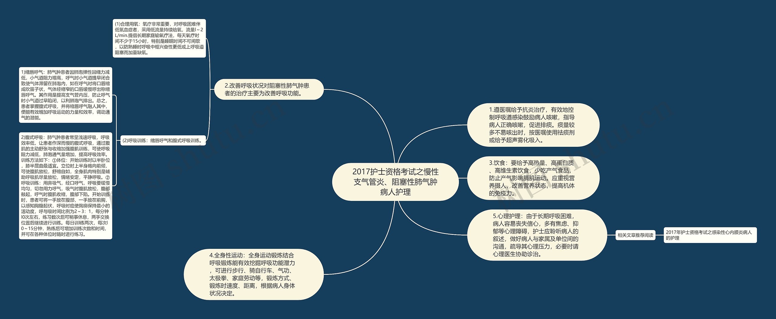 2017护士资格考试之慢性支气管炎、阻塞性肺气肿病人护理