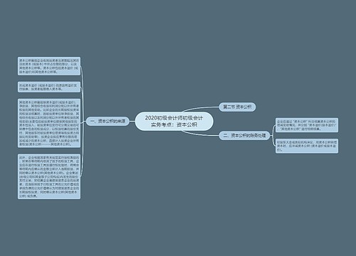 2020初级会计师初级会计实务考点：资本公积