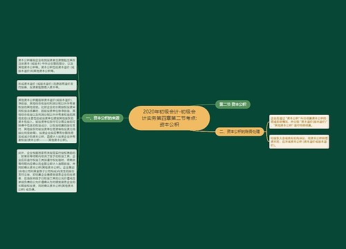 2020年初级会计-初级会计实务第四章第二节考点:资本公积