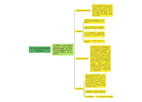 2017年护士资格考试通关备考要点