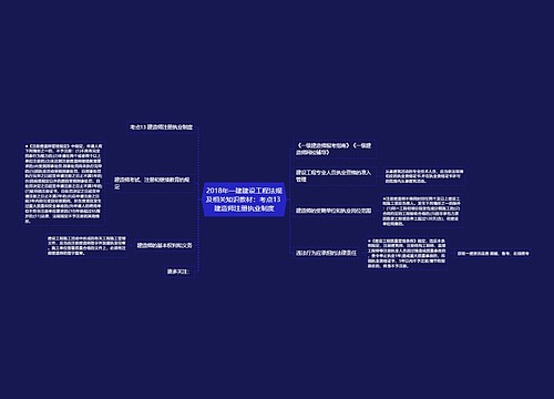 2018年一建建设工程法规及相关知识教材：考点13 建造师注册执业制度