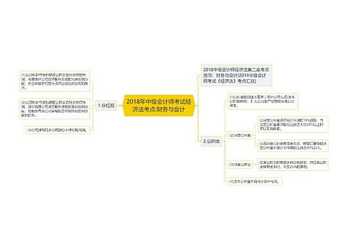 2018年中级会计师考试经济法考点:财务与会计