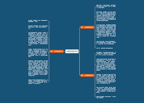 北京游记的作文