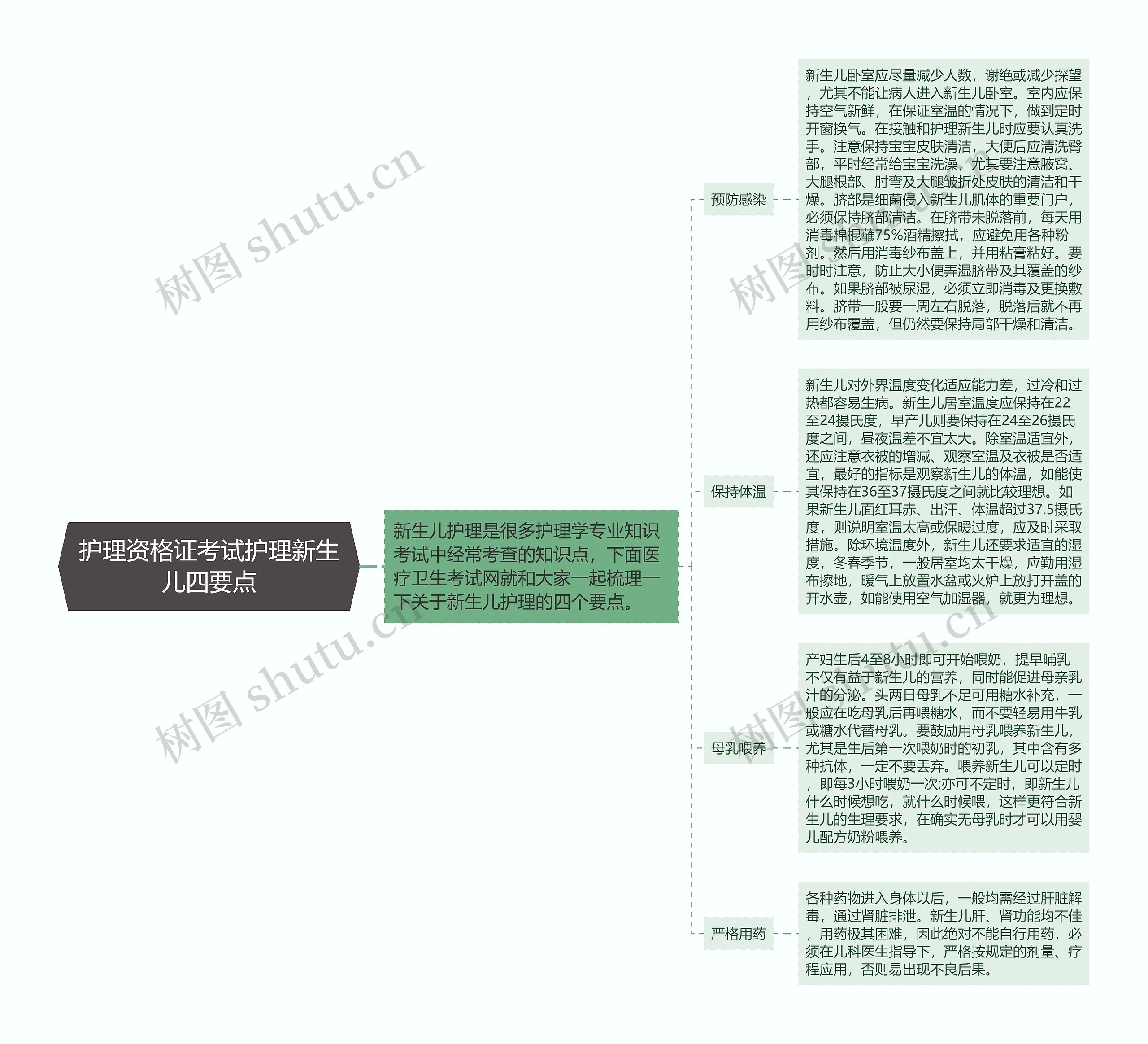 护理资格证考试护理新生儿四要点