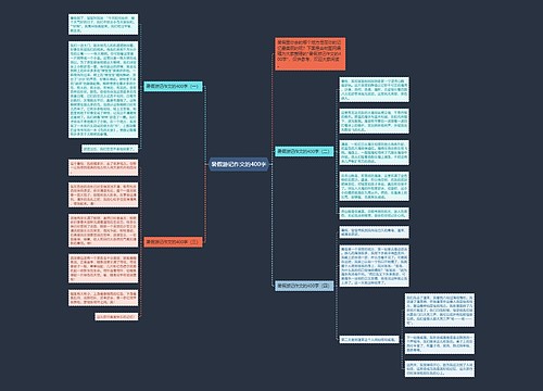 暑假游记作文的400字