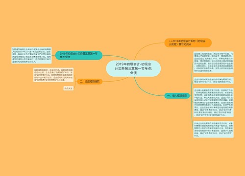 2019年初级会计-初级会计实务第三章第一节考点:负债