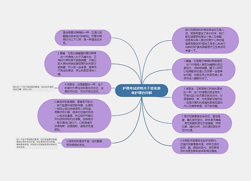 护理考试资格关于昏迷患者护理的详解