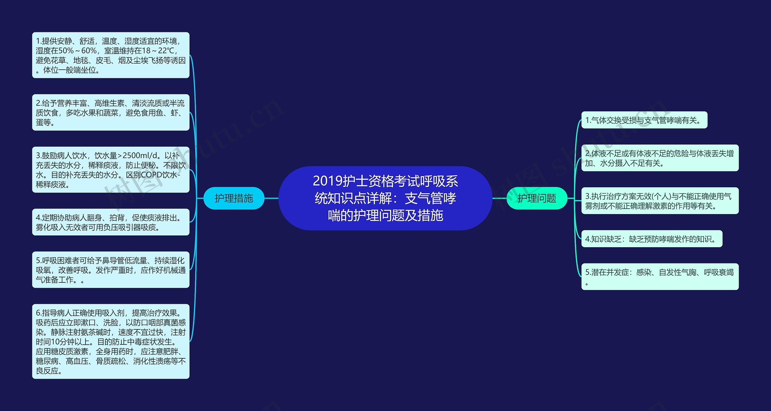 2019护士资格考试呼吸系统知识点详解：支气管哮喘的护理问题及措施