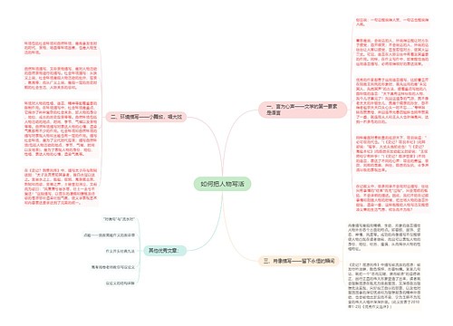 如何把人物写活