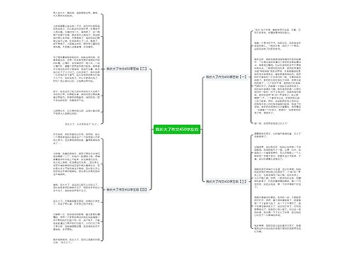 我长大了作文450字左右