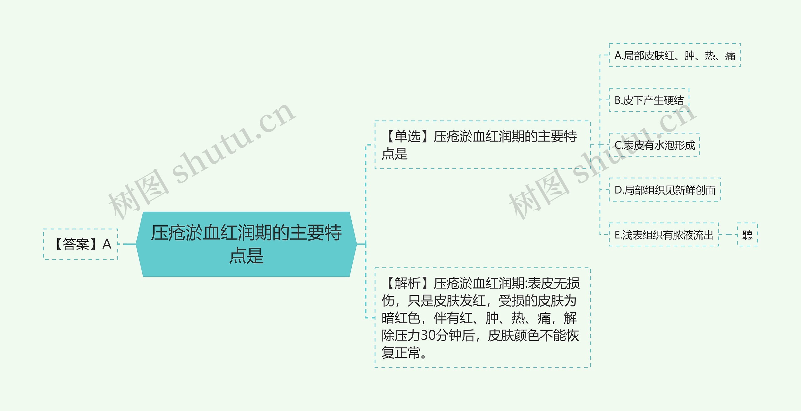 压疮淤血红润期的主要特点是