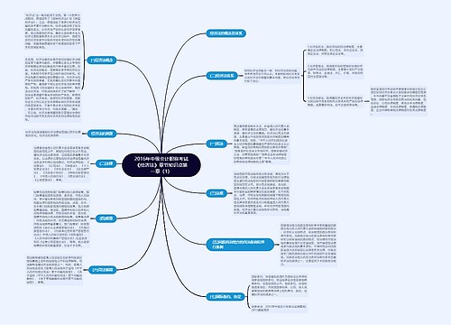 2016年中级会计职称考试《经济法》章节知识点第一章(1) 2016年中级会计职称考试《经济法》章节知识点第一章(1)