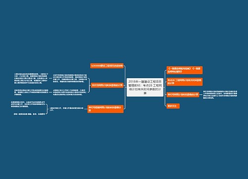 2018年一建建设工程项目管理教材：考点28 工程网络计划有关时间参数的计算