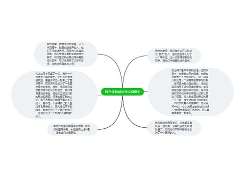 同学伴我成长作文600字