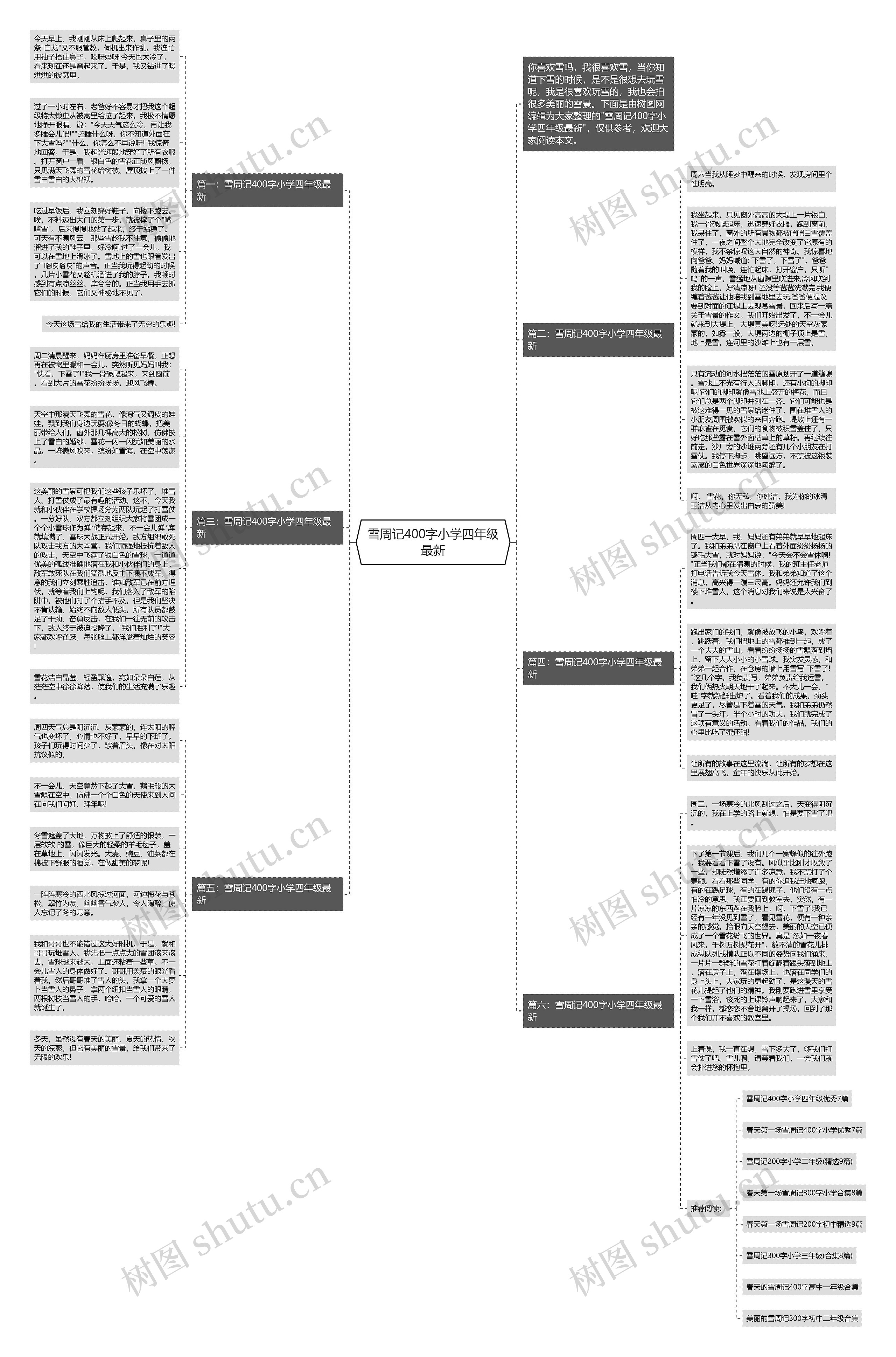 雪周记400字小学四年级最新