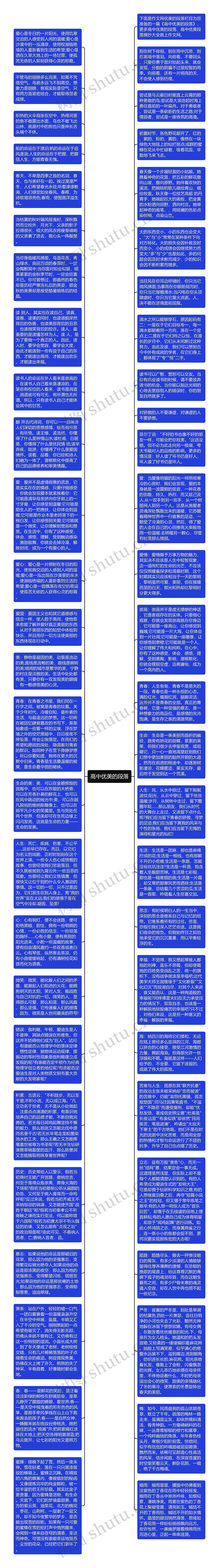 高中优美的段落