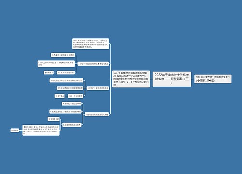 2022年天津市护士资格考试备考——题型再现（三）