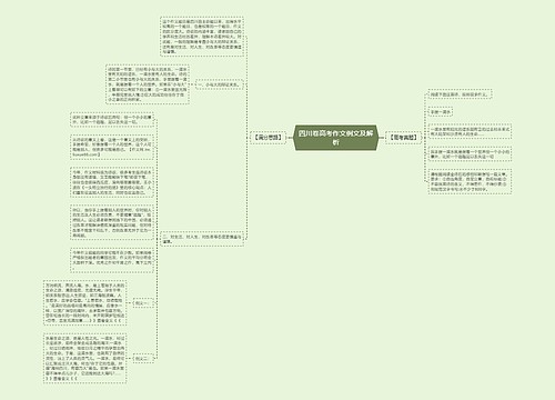 四川卷高考作文例文及解析