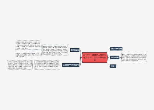 2019年一建建筑工程教材考点分析：造价计算与控制