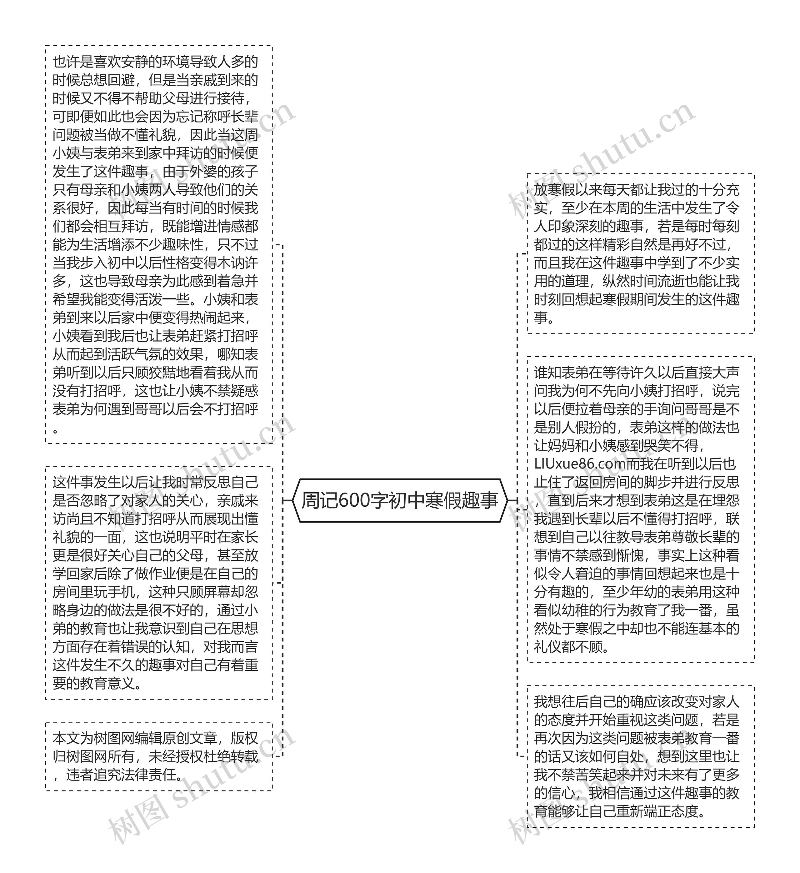 周记600字初中寒假趣事