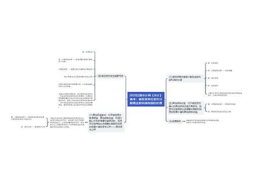 2020注册会计师《会计》备考：被投资单位宣告分配现金股利或利润的处理