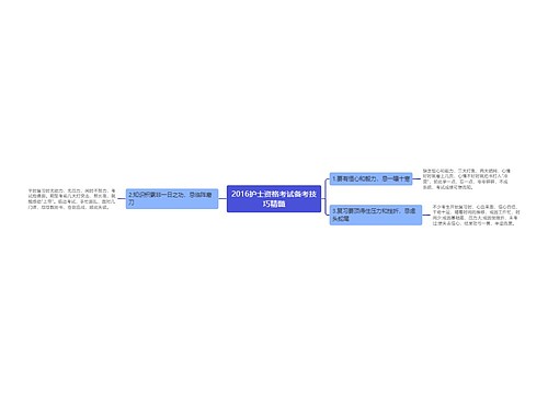 2016护士资格考试备考技巧精髓