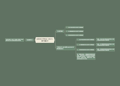 注册会计师考试《会计》章节重点9