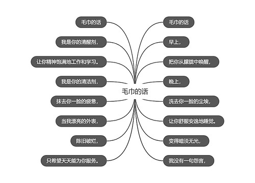 毛巾的话