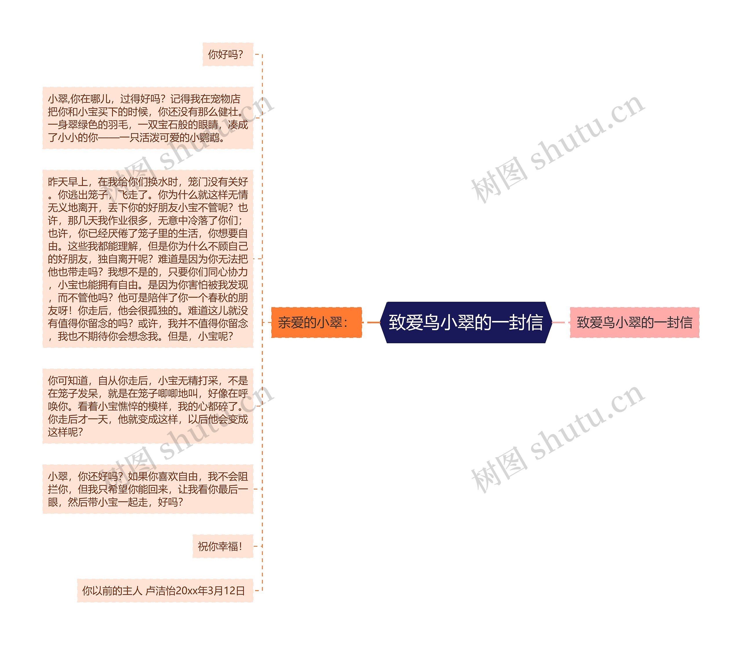 致爱鸟小翠的一封信