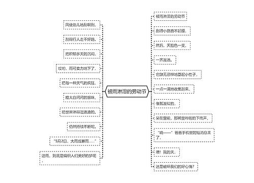 被雨淋湿的劳动节