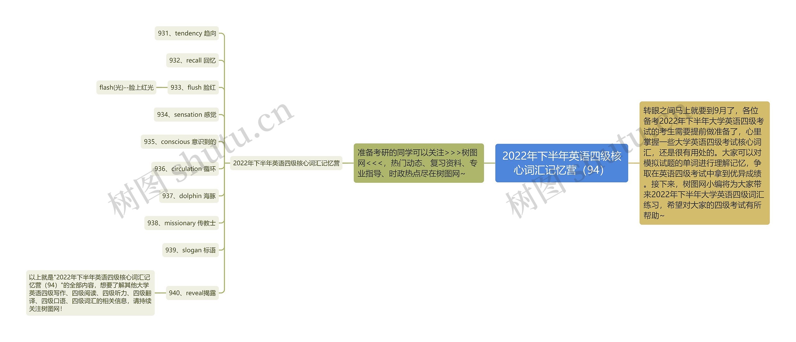 2022年下半年英语四级核心词汇记忆营（94）