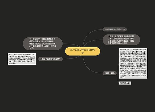 五一见闻小学生日记500字