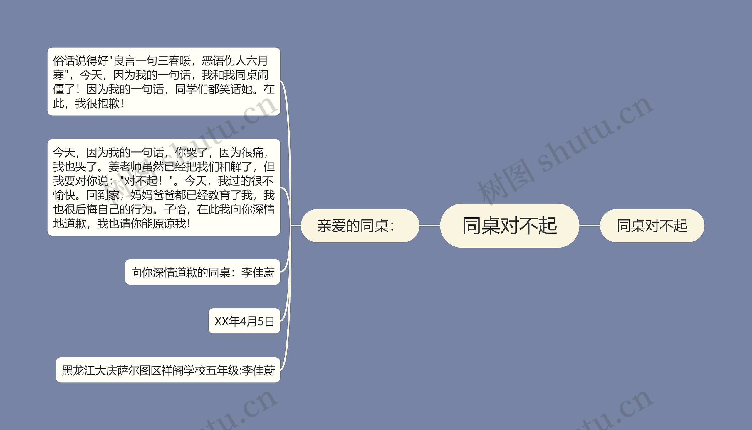 同桌对不起