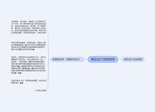 难忘这六年的风雨