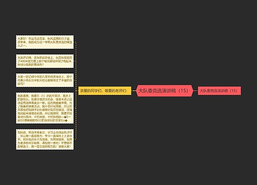 大队委竞选演讲稿（15）