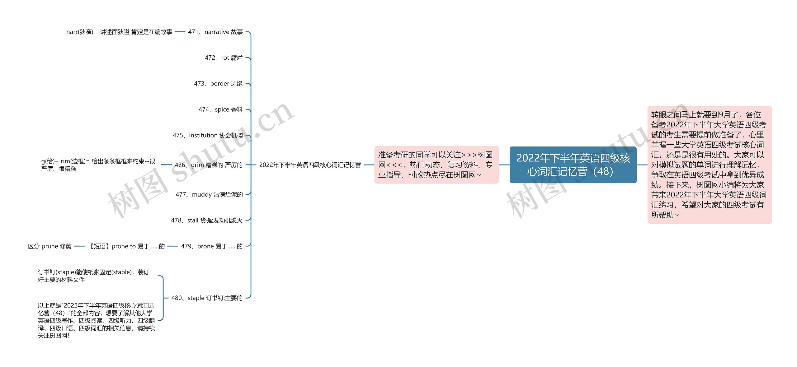 2022年下半年英语四级核心词汇记忆营（48）