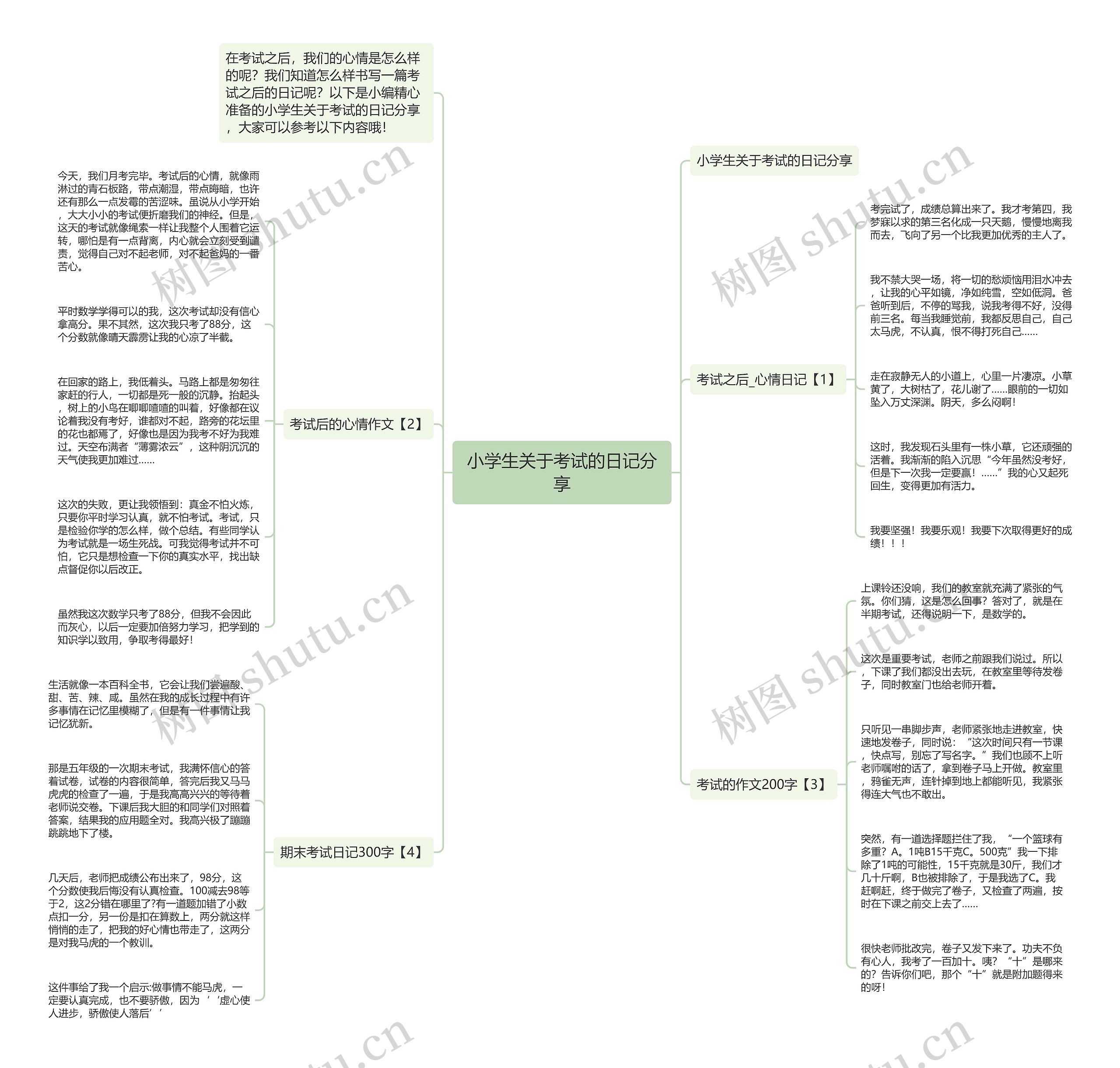 小学生关于考试的日记分享 小学生关于考试的日记分享